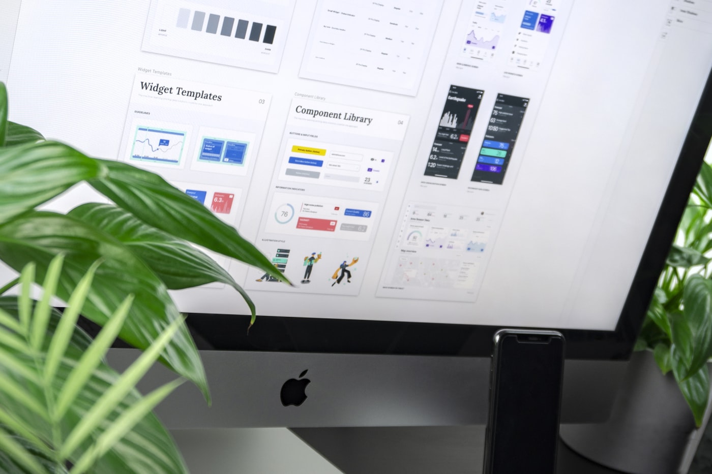 Website design mockup displayed on a laptop screen